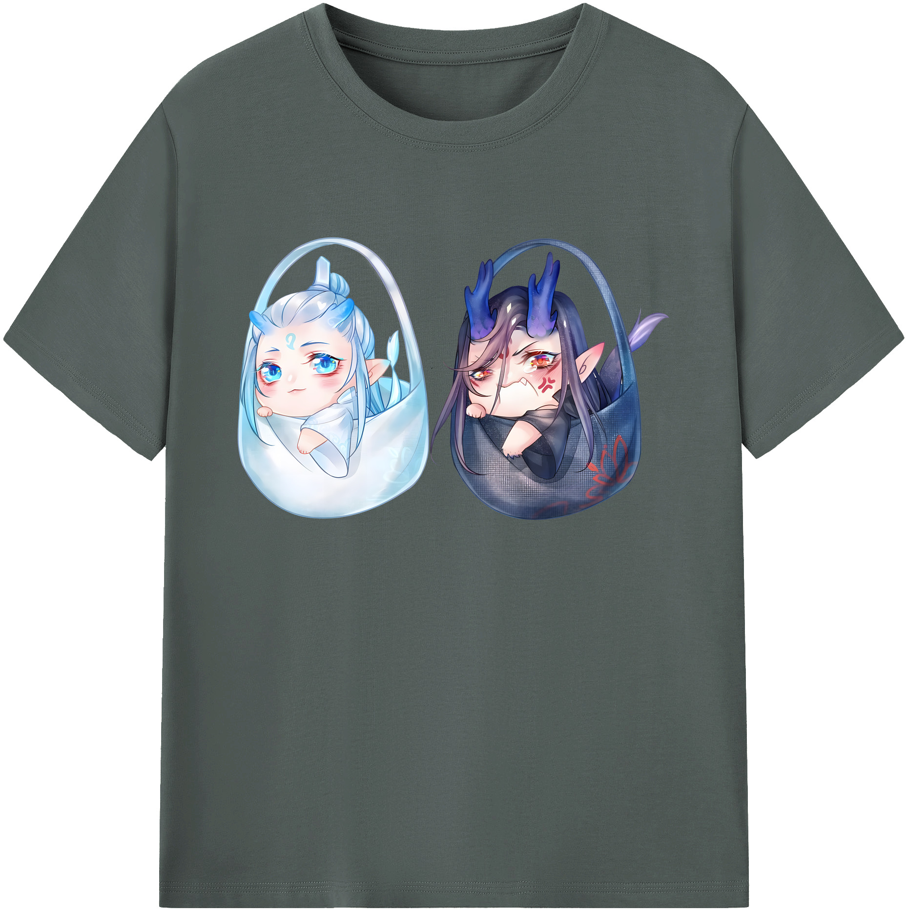 （画像用） Ne Zha 2 ナタ 魔童の大暴れ 綿100％ メンズ半袖Tシャツ｜肌触りやわらか＆通気性
